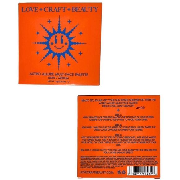 LOVE + CRAFT + BEAUTY - NWT - Astro Allure Multi-Face Palette in Light/Medium - Picture 2 of 13